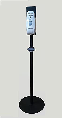 Dispensador automático para Agua Bendita con Soporte de pie. Diseño 1 Logo Color Negro