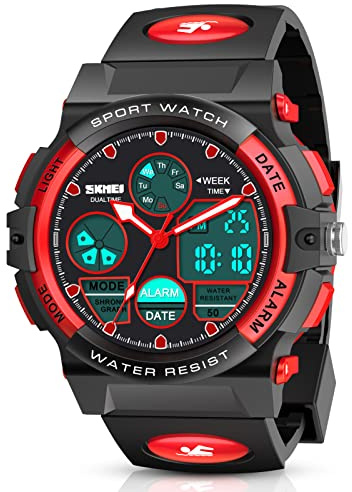 Dislocati Montre Enfant Fille, Montre de Sport Étanche pour Enfants 6-15 Ans Jouets pour Enfants en Plein Air Jouets Cadeau Fille 6-15 Ans