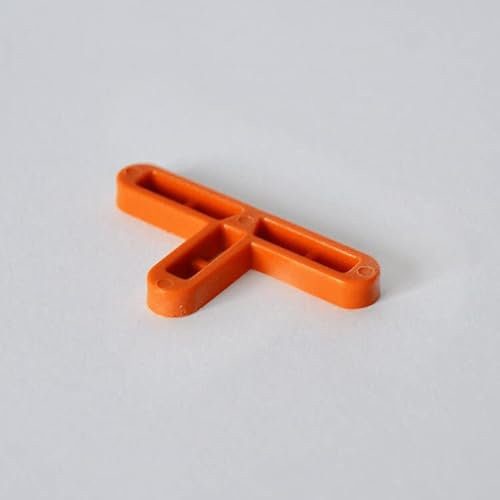 200 pcs 10mm T Shape Tile and Brick Spacer. Plastic Hollow Structure for DIY Tiles, Bricks, Paving Slabs, Patio, Wall & Floor Removable Levelling Tool