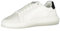 Calvin Klein Herren Cupsole Sneaker Chunky aus Leder, Weiß (Bright White/Black), 46