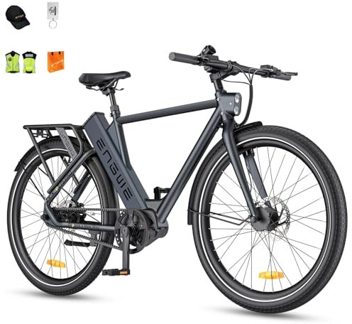 ENGWE E Bike Herren Mountainbike, Ebike 260km Reichweite durch 36V 19.2Ah Akku, E-Bike 250W Mittelmotor Max 25km/h, Elektrofahrräder 27.5 * 2.4 Zoll Reifen, Pendler Elektrofahrrad für Erwachsene P275
