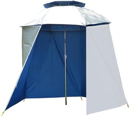Generico Parapluie de pêche imperméable à l'eau Parapluie, UV Protection Sports Parapluie, Semi-Circular Fishing Parasol, Outdoor Sun Protection Umbrella, Lightweight Umbrella Tent, 5,46 mètres,