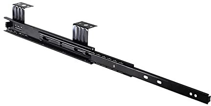 KUATBVL Slide cassetti a Chiusura Chiusa Morbida, cassetto Scorrevole per Tastiera per Tastiera per vaschette di Metallo Cuscinetto a Sfera 3 Pieghe Guida alla Guida del cassetto Estensione Completa