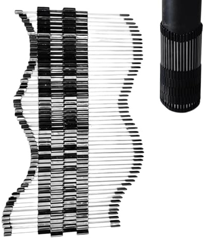 Konturenlehre, Profilometer mit Rohren, anschließbar, Haltevorrichtungen für die Verwendung in Werkstatt, Küche, Tischlerei, Fliesen, Bad, Freizeit, Holzbearbeitung