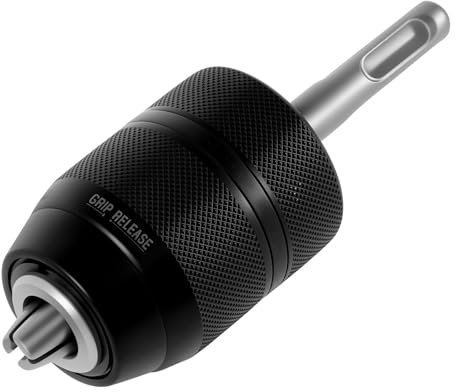 Keyless Drill Chuck Adapter with SDS Plus Shank, 2-13mm 1/2-20UNF Mount Heavy Duty Converter Tool Self-Tighten Chuck Adapter for Hammer Drills