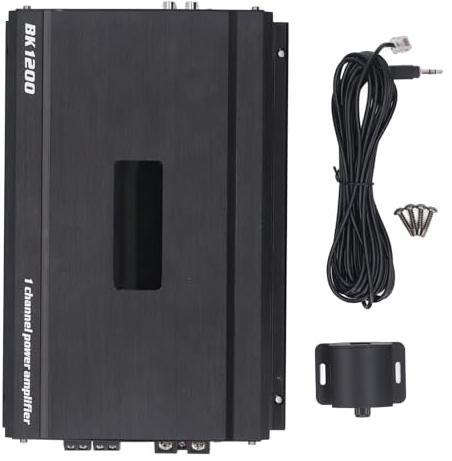 Amplificatore per auto Torvex, amplificatore subwoofer a 1 canale, kit amplificatore 2500 W compatibile con moto UTV per camion per auto, DC 11 a 15V