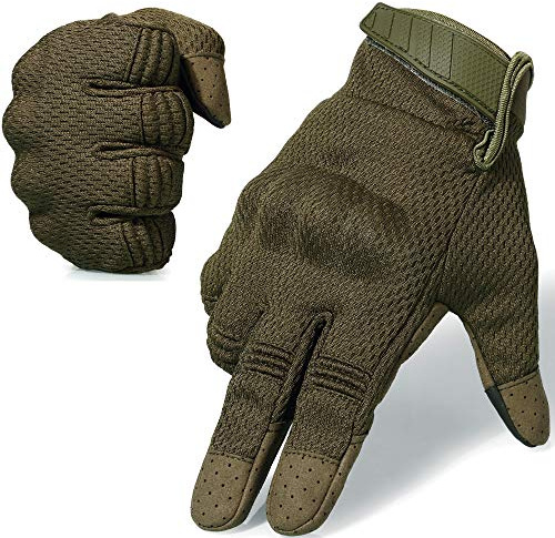 WTACTFUL Airsoft herrhandskar, ventilerande, flexibla, hållbara, pekskärmsvänliga och perfekta för sommarutomhusaktiviteter