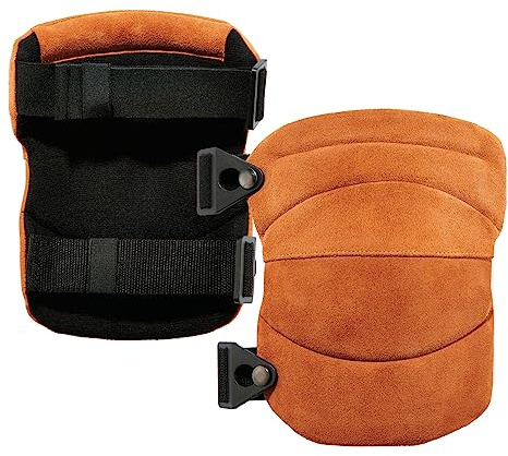 Ergodyne - 18232 Leather Knee Pads, Heavy Duty, ProFlex 230 Brown, One Size