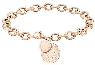 Liebeskind Berlin Armband mit Anhänger aus Edelstahl (Roségold), 20 cm