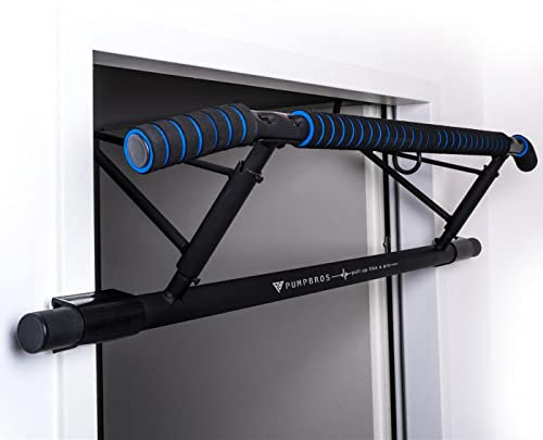 Pump Bros Premium Tür Klimmzugstange - klappbare Reckstange für den Türrahmen Ohne Schrauben - Fitnessstange für Zuhause - Pull up Bar | Türreck | Kraftstation