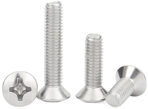 M2-M6 Cross Recessed Raised Countersunk Head Half Oval Screw Bolt A2-70/304 Stainless Steel 5/10/50Pcs