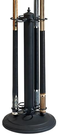 BILMAG Billard Zubehör Queueständer Queue Halter NOVA, für 6 Queues, Metall, Matt Schwarz