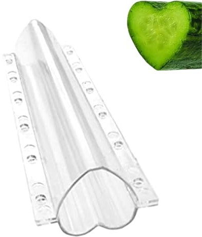 Nbbwwu Molde moldeador de pepino – Molde de crecimiento de frutas en forma de corazón | Molde especial para cultivo de pepinos, molde con forma de verduras para zanahorias, calabacines, lufas, tomates