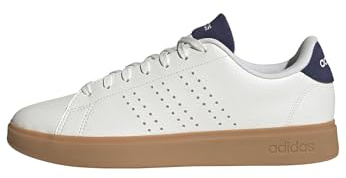 Adidas Uomo Advantage 2.0 Shoes, Core White/Core White/Dark Blue, 44 EU