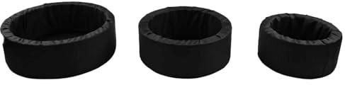 Lawnoval Estanque flotante, tela tejida, plantas acuáticas y refugio para peces, para negro, 1 paquete para L+ para M + S