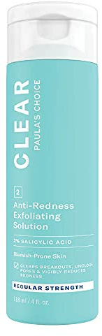 Paula's Choice CLEAR Regular Strength 2% BHA Peeling - Exfoliant Gegen Pickel - Mitesserentferner & Verfeinert Poren Sichtbar - mit Salicylsäure & Hyaluronsäure - Normale bis Mischhaut - 118 ml