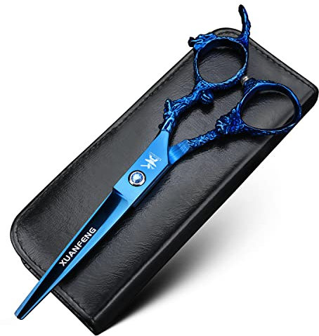 Blue Dragon Forbici per capelli in acciaio 9cr18 da 6 pollici sono adatte per tagliare i capelli in famiglia, forbici professionali per parrucchiere forbici per acconciature