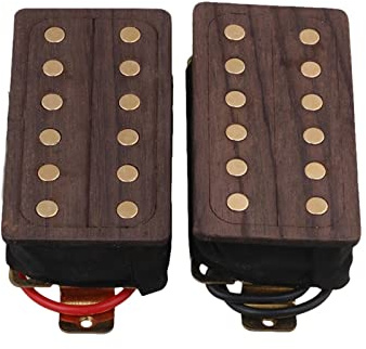 2 Stycken Rosewood Electric Guitar Pickup Humbucker Double Coil Pickups String Tillbehör Elgitarrhämtning