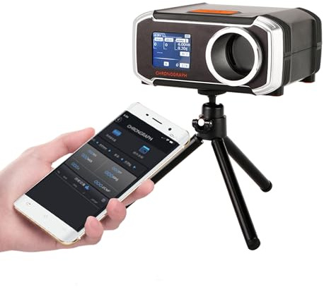 RunCam Airsoft Chronograph BBS FPS Tester: Accurate Speed Chronograph with Display Sreen APP Reading for Airsoft Gun Paintball Waterball Blaster and Other Shooting Activities