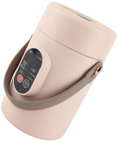 Generic Coppa Elettrica di Stufato, Coperchio Visualizzato in Pentola di Stufato Elettrico Portatile da 500 W. Efficiente Dissipazione del Calore con Cestino di Vapore in Acciaio Inossidabile per