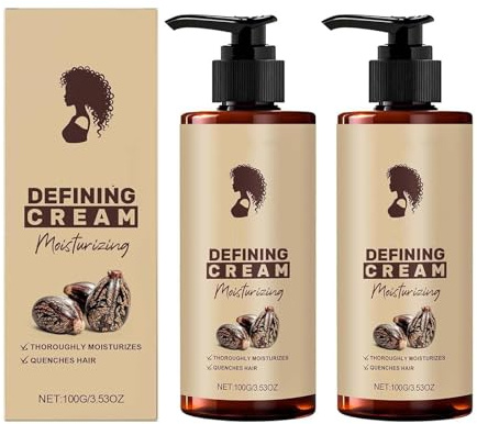 Curl Defining Cream, Long-Lasting Enhancing Lotion for Curly & Wavy Hair, Anti Frizz Curling Lotion, for Natural Curls