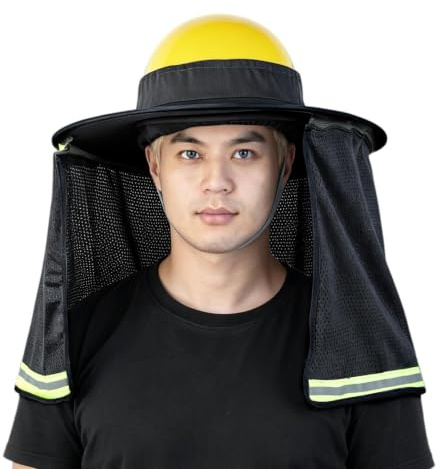 Visera Solar para Casco De Seguridad Tiras Reflectantes Malla Alta