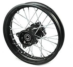 Jante arrière 12 - Axe 15mm - Acier - Dirt Bike