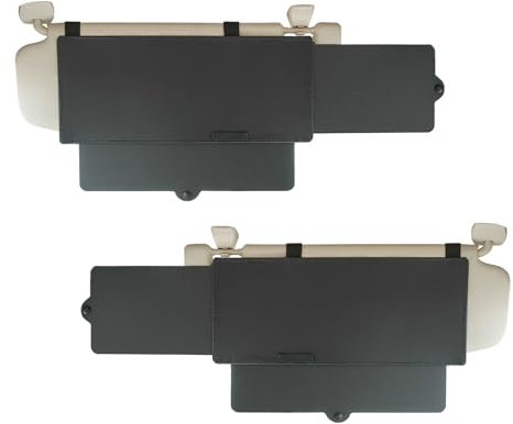 WANPOOL Car Visor Sunshade, Car Visor Anti-glare Sunshade Extender for Front Seat Driver and Passenger - 2 Pieces (Black)