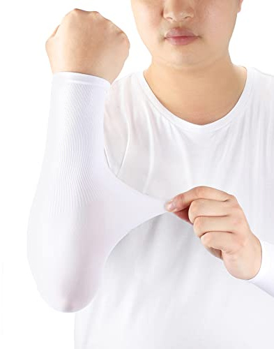 ioutdoor Arm Sleeves UV Protection Sleeves Arm Warmers | Support Sleeves Stretchy Anti-slip to Cover Arms Women Men Youth for Covering Tattoo Basketball Running Cycling