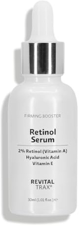 RevitalTrax 2% Retinol Serum, Anti-Aging Retinol Serum mit Hyaluronsäure, Skincare, reduziert Falten und verbessert die Hauttextur, 30ml