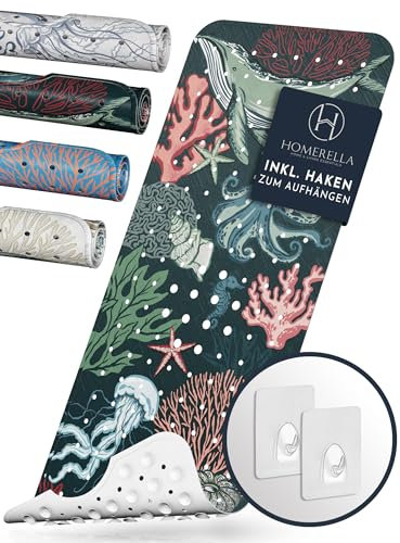 Homerella Tapis de Bain antidérapant pour Enfants 100x40 cm - Tapis antidérapant Baignoire et antibactérien - Extra Confortable & Suspension - pour Enfants et bébés - sans BPA et Lavable en Machine