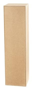 DECORATIVO DECOKTIVO Dekosäule MDF, Blumensäule Wohnzimmer, Blumenständer, Podest Deko, Pflanzenständer, Stabiler Sockel, Modernes Design, 75x20x20 cm