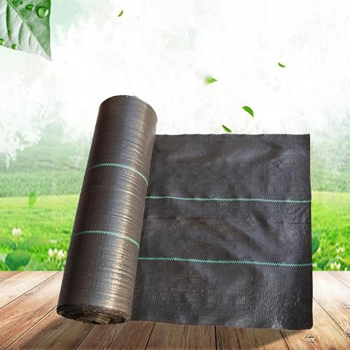 Tela antimaleza - Barrera geotextil Resistente para Jardines, parterres y Caminos, Membrana Duradera para Cubrir el Suelo (tamaño: 0,61 x 12 m/2 x 40 pies)