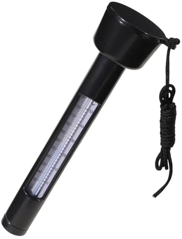 ifundom Termómetro Flotante para Piscina y Bañera Portátil Resistente al Agua Lectura Rápida Diseño Seguro con Cuerda para Spa y Infantil