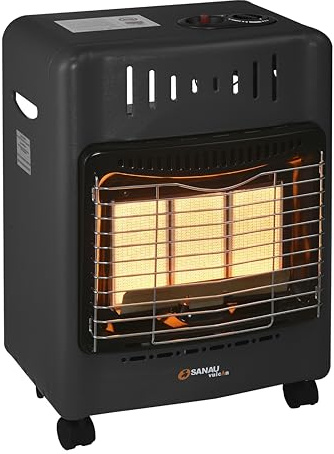 SANAUVULCAN 18,000 BTU Propane Heater for Garages, Construction Sites & Patios, Silent Propane Garage Heater with Gas Regulator and Hose, Heating Area Up to 450