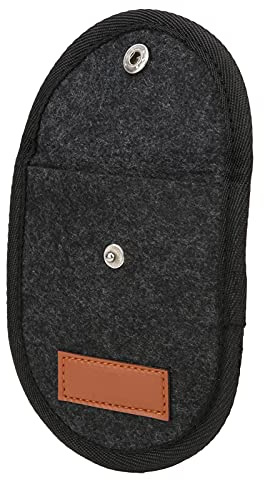 Stylebest Guitar Pick Bag Kompakt Hållbar Plektrumhållare för Musiker - Ullfiltmaterial, Bärbart Förvaringsfodral (Svart)