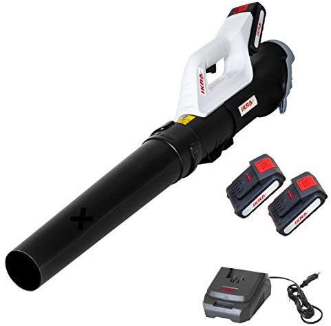 IKRA axiell lövblåsare ICB 20, 2 batterier 20 V & snabbladdare, 150 km/h