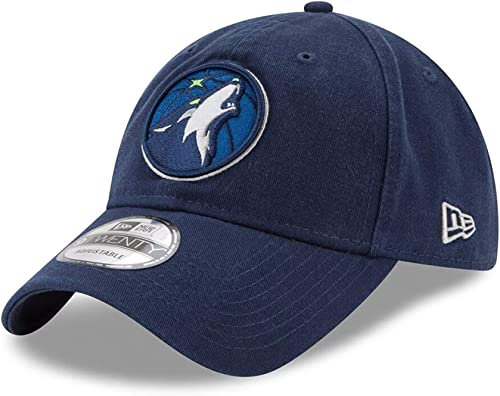 New Era NBA Core Classic 9TWENTY Verstellbare Hutmütze, Einheitsgröße, Minnesota Timberwolves, Einheitsgre