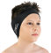 AqtivAqua Schwimm-Stirnband - Schwimm-Ohrenschutz - Schwimm Ear Band für Kinder & Erwachsene, Damen und Herren, Kleinkinder - Haar-Schutz - hält die Ohrstöpsel im Ohr (Schwarz, Medium)
