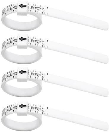 Parthan 4 Pcs Ring Sizer UK A–Z+9 for Men & Women – Reusable Finger Gauge Tool for Wedding & Engagement – ring measurement tool uk sizes Guide