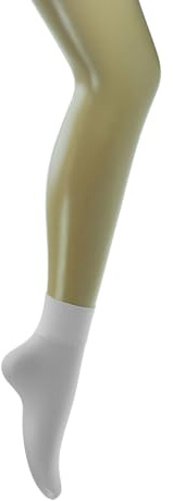 Starlite Lightweight Seamless Ballet Socks for Toddlers (UK Toddler Shoe Sizes 3-5.5, White)