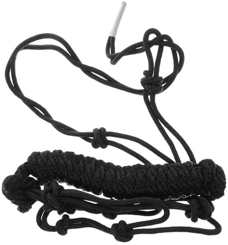 HOMOCONO Lightweight Black Polyester Horse Training Halter with Sturdy Wear-resistant Design for Comfortable Riding and Stable Use in Equestrian Sports