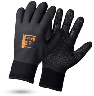 ROSTAING WinterPro - Paire de Gants Travail - Noir - Hiver - Idéal pour les Travaux en Milieu Humide et Froid - Imperméable - Confort - Résistance au Froid