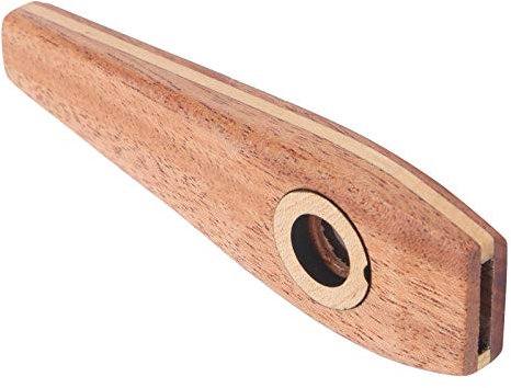 Holz Kazoo mit 2 Flöte Membrangitarre Ukulele Begleiten Musikinstrumente für Musikanfänger Music