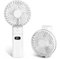Jonwall Portable Handheld Fan, USB Rechargeable 5200mAh Battery Operated Mini Desk Fan with Power Bank Function, 5 Speeds Personal Foldable Desktop Fan for Home Office Travel White