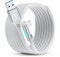 ZYBER Link Kabel 5M für PICO 4 Zubehör for Quest 2/3/3S Hohe Geschwindigkeit USB 3.0 zu USB C Kabel für PC/Steam VR, Link Kabel für Meta Quest Pro 2/1 Gaming PC