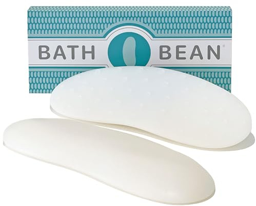 Bath Bean Anti Slip Bath Support â Stop Sliding in Bathtub â Silicone Body Stopper for Soaking Tubs â 44 Suction Cups â Luxury Bath Accessory, Dishwasher Safe
