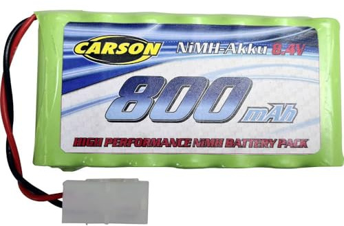 Carson 500608264 Batteria NiMh 8,4V/800mAh - batteria di ricambio, batteria RC, accessori per veicoli telecomandati, batteria di ricambio per automodelli