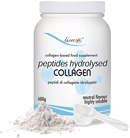 Colágeno en polvo Line@diet 600g | Péptidos de colágeno hidrolizados | Altamente soluble y sin sabor (600g)