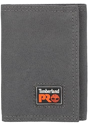 Timberland PRO Men's Cordura Nylon RFID Trifold Wallet with ID Window